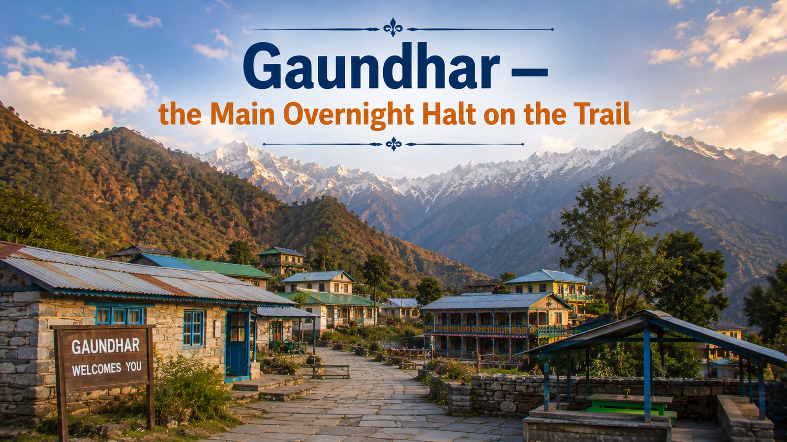 Ransi village homestays and guesthouses Madmaheshwar trek start